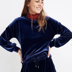 Madewell Velvet Sweatshirt Size Small